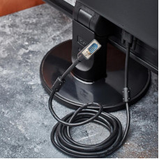 Шнур VGA - VGA с ферритами, 3м, черный PROconnect