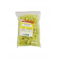 Клемма плоская полностью изолированная в нейлоне РПи-м(н) 6.0-(6.3)/РпИм-н 6-7-0,8 гнездо 6.6 мм, 4-6 мм², желтый REXANT