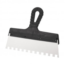 Шпатель фасадный REXANT 250 мм зуб 10х10 нержавеющая сталь, пластмассовая ручка