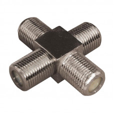 Переходник антенный, (3 гнезда F), тройник, 1 шт. PROconnect