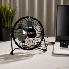 Вентилятор настольный DOMIE, DX-4 USB, черный