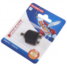 Переходник аудио/видео, (1 гнездо RCA - 2 гнезда RCA), 1 шт. REXANT