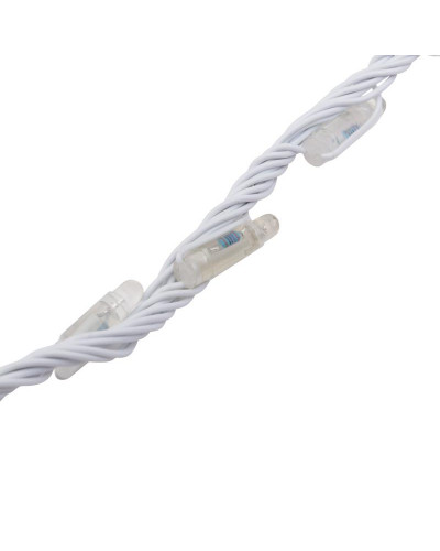 Гирлянда LED - Умный дождь, 3 секции 1x3 м, 4x3 нитей, 30W, 24V, 8 каналов, 672 БЕЛЫХ диода, IP65