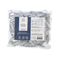 Гирлянда светодиодная Бахрома (Айсикл) 4,8х0,6м 176 LED БЕЛЫЙ белый ПВХ IP65 эффект мерцания 230В нужен блок 303-500-1 NEON-NIGHT