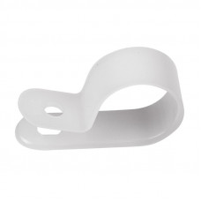Скоба под винт 20мм, белая (50 шт/уп) REXANT