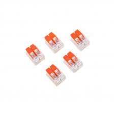 Универсальная компактная клемма СМК 221-412, 2-проводная до 4,0 мм² (блистер 5 шт./уп.) REXANT