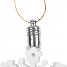 Фигурка подвесная Снежинка RGB 6x6 см