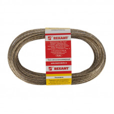 Трос стальной в ПВХ оплетке d=3,0мм, прозрачный (моток 20м) REXANT