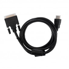 Шнур HDMI - DVI-D, 1,5м, Gold, с фильтрами REXANT