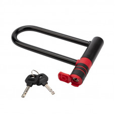 Замок-скоба U-образазный 15х21см черный ЧЕТЫРЕ СЕЗОНА