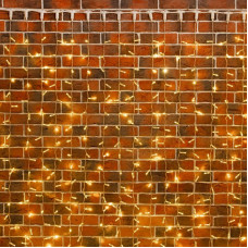 Гирлянда светодиодная Занавес 2х9м 1200 LED ТЕПЛЫЙ БЕЛЫЙ прозрачный ПВХ IP65 эффект мерцания соединяется 230В нужен блок 303-500-1 NEON-NIGHT