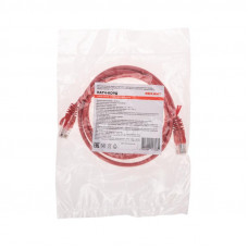 Патч-корд U/UTP, CAT 5e, RJ45-RJ45, 26AWG, LSZH, красный, 1,5м REXANT