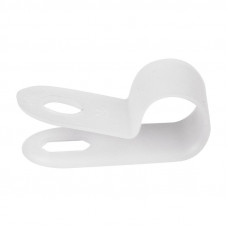 Скоба под винт 6мм, белая (50 шт/уп) REXANT