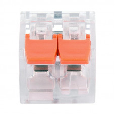 Универсальная компактная клемма СМК 221-412, 2-проводная до 4,0 мм² (пакет 5 шт/уп) REXANT