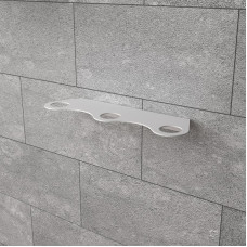 Держатель дозатора для жидкого мыла и шампуней на 3 флакона настенный, белый REXANT