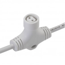 Разветвитель - шина для уличных гирлянд Professional (1 вход, 5 выходов), расстояние 50 см, белый ПВХ