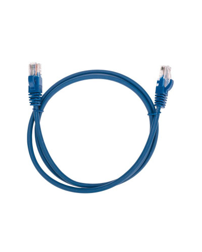 Патч-корд U/UTP, CAT 5e, RJ45-RJ45, 26AWG, LSZH, синий, 1м REXANT