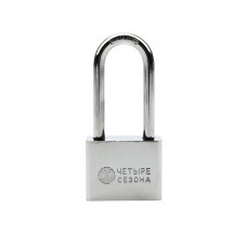 Замок навесной серия Сталь 40мм длинная дужка ЧЕТЫРЕ СЕЗОНА