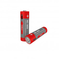 Батарейка аккумуляторная ААА, 900 мАч, 2 шт, мизинчиковая, зарядка от USB Type-C REXANT