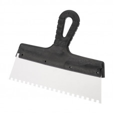 Шпатель фасадный REXANT 250 мм зуб 6х6 нержавеющая сталь, пластмассовая ручка