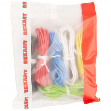 Набор автопровода «Радуга» 1х0,75мм, 6 цветов (белый, желтый, зеленый, красный, синий, черный) по 3м REXANT