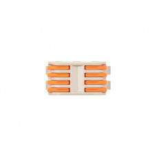 Клемма СМК 222-424D проходная 4-полюсная, с креплением на DIN-рейку (0,08-4 мм²), серая (4 шт./уп.) REXANT