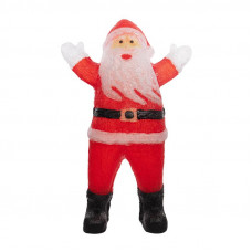 Акриловая светодиодная фигура Приветствующий Санта Клаус 76х47х120 см, IP65, понижающий трансформатор в комплекте NEON-NIGHT