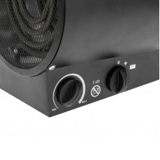 Пушка тепловая электрическая, круглая, прямоугольная подставка, ТЭН, 3кВт REXANT