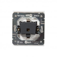 Розетка STRONG 1-ая с/з с/у, со шторками 16А жемчуг KRANZ