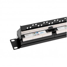 Панель коммутационная с кабельным органайзером 19', 1U, 24 порта, RJ-45, CAT 6, UTP REXANT PRO