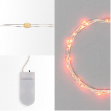 Гирлянда светодиодная Роса 2м, 20LED, КРАСНЫЙ, IP20, 2хCR2032 в комплекте NEON-NIGHT