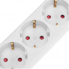 Удлинитель STANDARD 3 гнезда, 3м, 3х1,0мм², с/з, белый REXANT