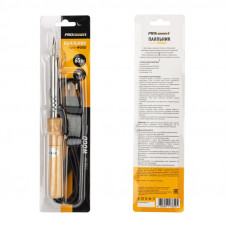 Паяльник с деревянной ручкой, серия WOOD, 65Вт, 230В, блистер PROconnect