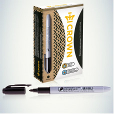 Маркер перманентный Multi Marker Slim 2мм, черный, пулевидный Crown