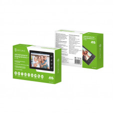 Цветной монитор  видеодомофона 7' формата AHD(1080P), с детектором движения, функцией фото- и видеозаписи. Цвет черный (модель AC-435)