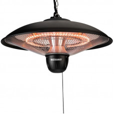 Обогреватель электрический инфракрасный подвесной в корпусе из нержавеющей стали 1,5кВт, 3 режима обогрева, механическая регулировка REXANT