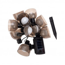 Гирлянда садовая Эбби, 335 см, 3000К, встроенный аккумулятор, солнечная панель, коллекция Лондон REXANT