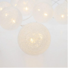 Тайские фонарики Пломбир 1.5 м, 10 LED, прозрачный ПВХ, цвет свечения теплый белый, 2 х АА (батарейки не в комплекте) NEON-NIGHT