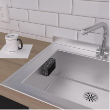 Держатель для хранения губки и кухонной утвари, монтаж без сверления, черный REXANT