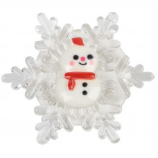 Снеговик на снежинке RGB 5,5x5,5 см