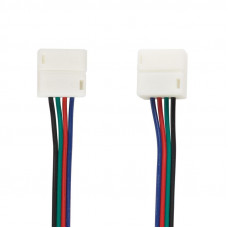 Коннектор соединительный для RGB светодиодных лент с влагозащитой шириной 10 мм, длина 15 см LAMPER