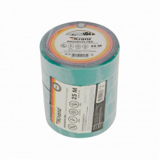 Изолента ПВХ 0,13х19мм, 25м, зеленая KRANZ