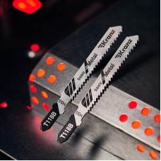 Пилка для электролобзика по металлу T118B 76 мм 12 зубьев на дюйм 3-6 мм (2 шт./уп.) Kranz