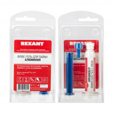 Флюс-гель для пайки, пайка алюминия, 12мл, техно-шприц, блистер REXANT