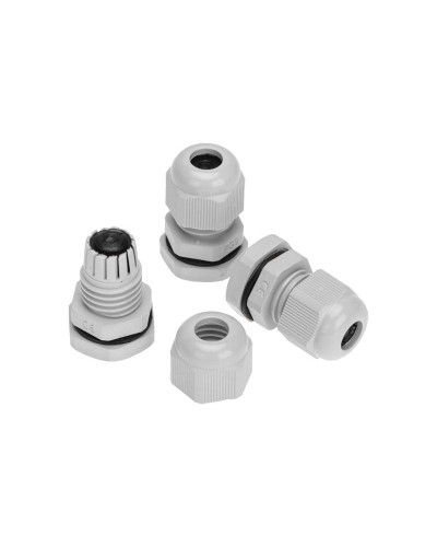 Кабельный ввод PG-9 (4-8мм) серый, комплект (3 шт/уп) REXANT