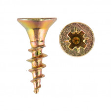 Саморез универсальный 4,0х16 мм, желтый цинк, короб (200 шт/уп) KRANZ