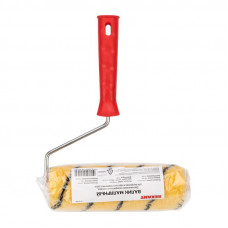 Валик полиакрил желтый с черной полосой, ворс 11 мм, ширина ролика 180 мм, бюгель 6 мм, Ø 42 мм REXANT