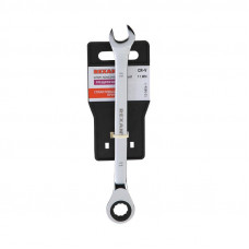 Ключ комбинированный трещоточный 11мм, CrV, зеркальный хром REXANT