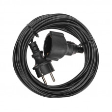 Удлинитель-шнур ПВС 3х0,75мм², 10м, с/з, 6А, 1300Вт, IP20, черный PROconnect