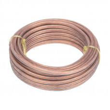 Кабель акустический 2х0,75мм², прозрачный BLUELINE, мини-бухта 10м REXANT